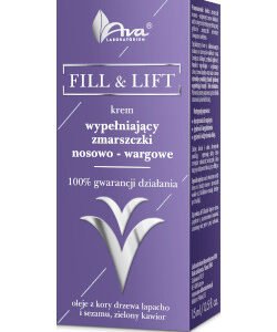 AVA Laboratorium Крем Fill & Lift, заполняющий носогубные и губные морщины 15 ml/ 0.5 fl.oz.