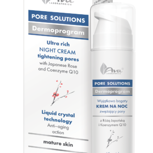 AVA Laboratorium PORE SOLUTIONS Ультрабогатый ночной крем, сужающий поры, с японской розой и коэнзимом Q10 50 ml / 1.7 fl. oz.
